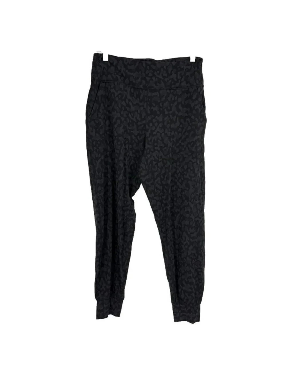Lululemon Women 10 Align Jogger Pant Gray Leopard Stretch Athletic Active Nulu
